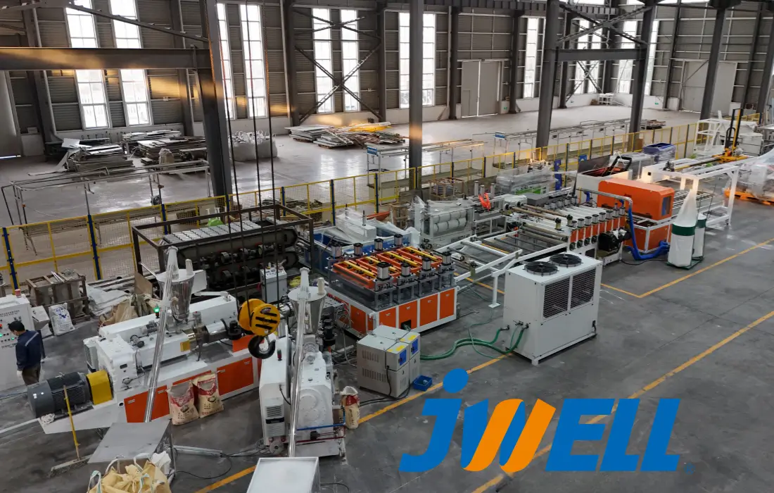 Home 30 JWELL PVC Co-Extrusion Foaming Cabinet Board Extrusion Line